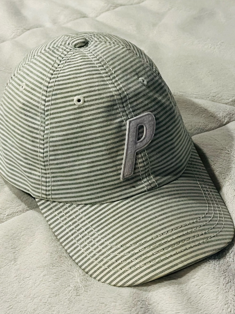 Palace Skateboards P 6-Panel Green Pinstripe Hat